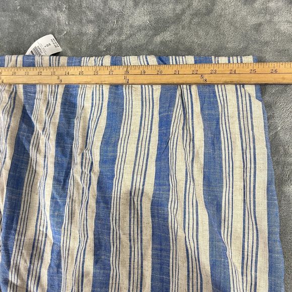 Torrid Linen Blend Blue Button Crop Tank Skirt Set Elastic Waist Smoked Sz 5X/6X - Picture 14 of 15